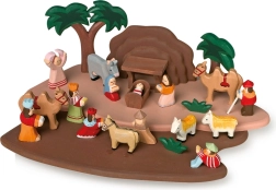 Holzkrippe mit Figuren für Kinder small foot