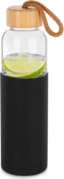 Glas-Wasserflasche mit Silikonhülle 500 ml