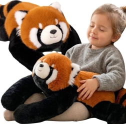 Woopie gewichtetes Plüschpanda in Rot, 65 cm, 2,5 kg