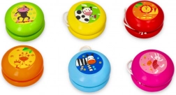 Holzjojo mit fröhlichen Tieren