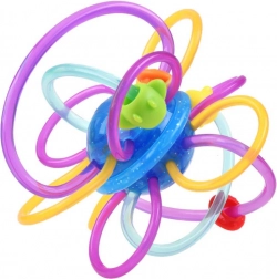 Sensorischer Beißring für Babys mit Rassel – Variante B