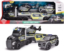 Dickie Toys SOS Abschlepp-Lkw mit Plattform und Einsatzfahrzeugen