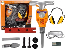 Werkzeugset für Heimwerker Pneumatischer Hammer Schutzbrille