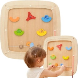 Wandmontierte hölzerne Sinnestafel Pinball WOOPIE