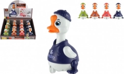 Aufziehmotor-Ente 9 cm – drücken und losfahren, 4 Farben, Kunststoff
