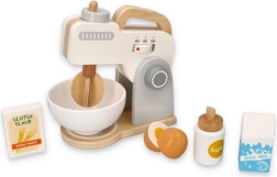 Grauer Holz-Küchenmixer