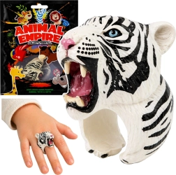 Kinder-Ring mit weißem Tiger
