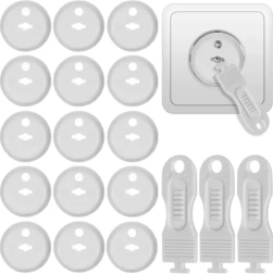 Sicherheitsabdeckungen für Steckdosen weiß