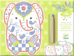 Malerei mit Überraschung Wilde Tiere Djeco