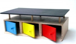 Holzgarage für 3 Autos