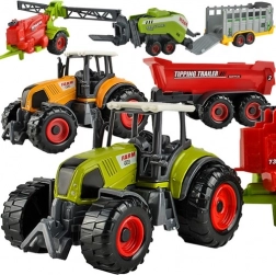 Großes Set landwirtschaftlicher Fahrzeuge – 6‑teiliges Bauernhof-Set