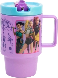 Großer Kunststoffbecher mit Trinkaufsatz 530 ml K-pop: Dämonenjägerinnen – 1 Stück