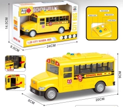 Schulbus mit Licht und Sound 1:20
