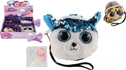 Mädchen Stoffgeldbörse Tierchen mit Pailletten und Haar-Accessoires