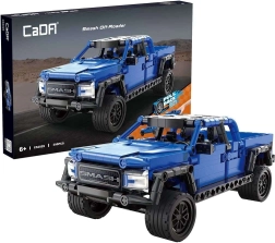CaDA blauer Geländewagen Smash Off-Roader mit Pull-Back-Antrieb