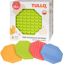 Sensorische Achtecke mit verschiedenen Texturen 4 Stk