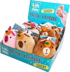 Plüsch-Schlüsselanhänger Capybara mit Squishy-Bäuchlein TOYS INN