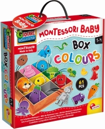 MONTESSORI Farb-Sortierbox für Kleinkinder – 61 Teile