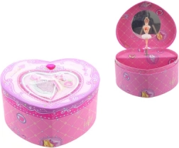 Musik-Schmuckkästchen in Herzform mit Ballerina