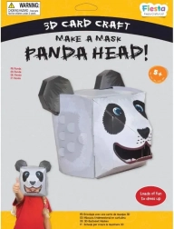 Fiesta Crafts Kreativ-Set 3D Maske Panda