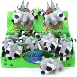 Plüsch-Waschbär als Schlüsselanhänger 14 cm