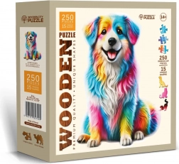 Holzpuzzle Regenbogenhund 250 Teile