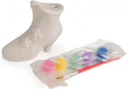 Kreatives Set Spardose Schuh zum Ausmalen