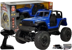 RC Geländewagen 4x4 mit Federung 2,4 GHz – blau