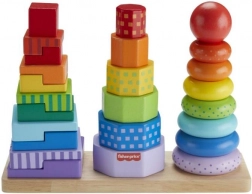 FISHER-PRICE Holz-Steckturm für Kleinkinder