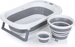 Faltbare Badewanne mit Zubehör Grau von Chipolino