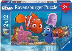 Puzzle Findet Nemo 2×12 Teile RAVENSBURGER
