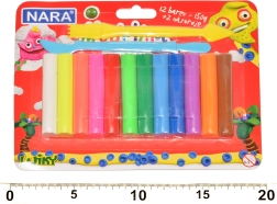 Knete Nara – Set mit 12 Farben und Werkzeugen, 150 g