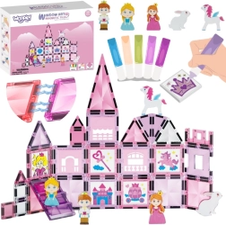 Woopie magnetische Bausteine Prinzessinnenschloss 50 Teile