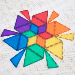 CONNETIX Rainbow Shape Expansion Pack – magnetisches Konstruktionsspiel, 36 Teile