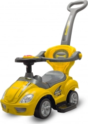 Kinder-Rutschauto mit Schiebestange 3-in-1 BABY MIX Mega Car – gelb