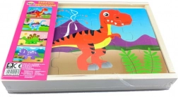 Holzpuzzle – Dinosaurier, 4 Tiere