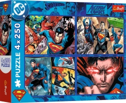 Puzzle 4x250 Mut Superman TREFL