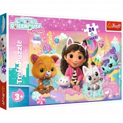 Puzzle 24 Maxi – GABBYS KATZENWELT TREFL