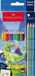 Buntstifte Faber-Castell Colour Grip Dinosaurier 10+3