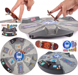 Tech Deck Shredline drehbare 360°-Rampe mit Thank You Fingerboard, 51 cm