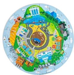 Rundes Holzpuzzle Recycling – BIGJIGS TOYS
