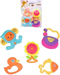 Rassel-Set für Babys, 5 Stk. (8,5 × 10 cm)