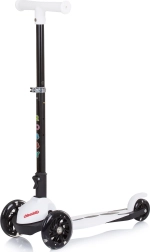 Tretroller Chipolino Robby White mit LED-Rädern