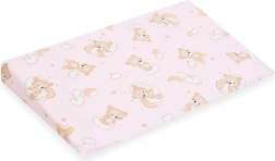 Bezug für Kinderkeil-Kissen 59 × 37 cm rosa Bär