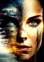 Diamantmalerei – Gesicht der Apokalypse 30 × 40 cm