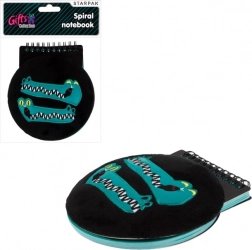 Plüsch-Notizbuch Krokodil