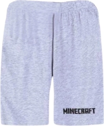 Graue Minecraft-Shorts – Größe: 116