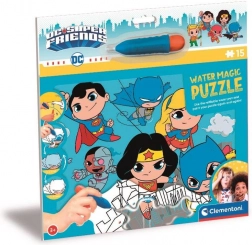 Clementoni Puzzle mit Wasserfarbe: DC Super Friends 15 Teile