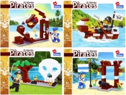 Bausteinset Piraten mit Zubehör – 4 Varianten