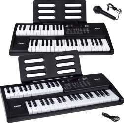 Elektronisches Keyboard mit 61 Tasten, Split-Funktion und Mikrofon